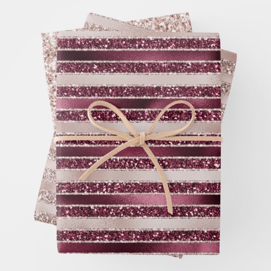 Blush roze bruine roodroze roze roze rozenstroop G Inpakpapier Vel (In situ)