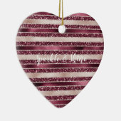 Blush roze bruine roodroze roze roze rozenstroop G Keramisch Ornament (Rechts)