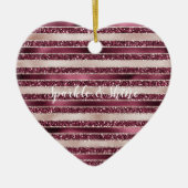 Blush roze bruine roodroze roze roze rozenstroop G Keramisch Ornament (Voorkant)