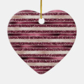 Blush roze bruine roodroze roze roze rozenstroop G Keramisch Ornament (Achterkant)