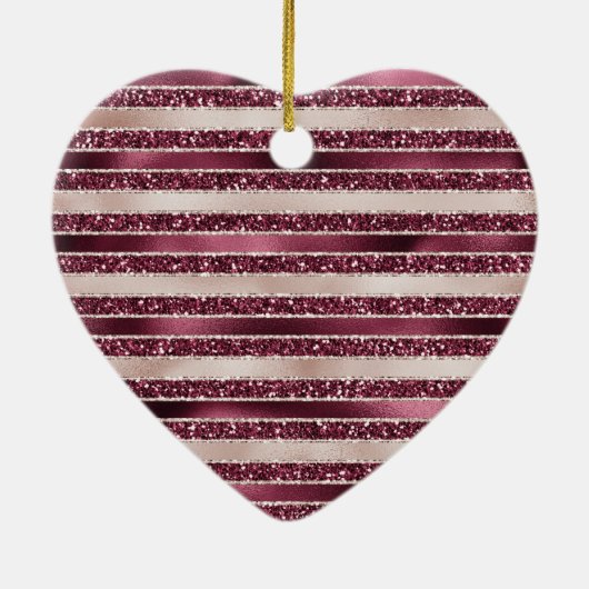 Blush roze bruine roodroze roze roze rozenstroop G Keramisch Ornament (Achterkant)