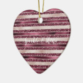 Blush roze bruine roodroze roze roze rozenstroop G Keramisch Ornament (Links)