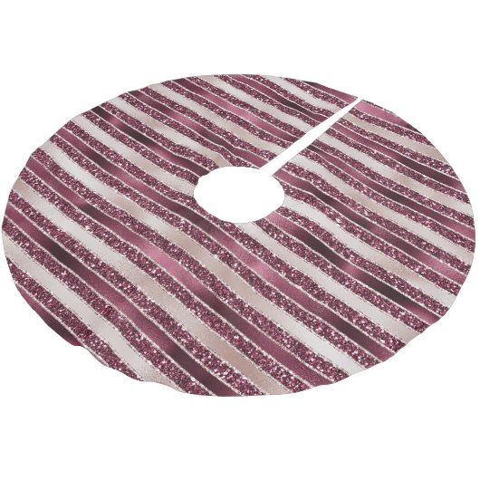 Blush roze bruine roodroze roze roze rozenstroop G Kerstboom Rok (Gekanteld)