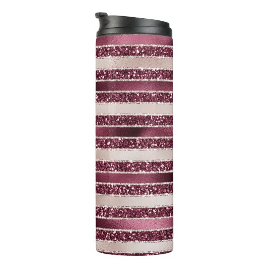 Blush roze bruine roodroze roze roze rozenstroop G Thermosbeker (Geroteerd rechts)