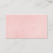 Blush roze bruine tapijten informatiekaartje (Achterkant)