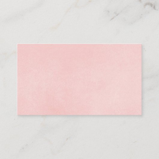 Blush roze bruine tapijten informatiekaartje (Achterkant)