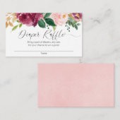 Blush roze bruine tapijten informatiekaartje (Voorkant / Achterkant)