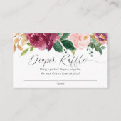 Blush roze bruine tapijten informatiekaartje (Voorkant)