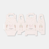 Blush roze Brunch en bubbly chic vrijgezellenfeest Bedankdoosjes (Uitgevouwen)