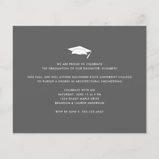 Blush Roze Budget Foto Afstudeerder Grijs Pet Invi (Achterkant)