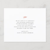 Blush Roze Budget Foto Opslaan Datum Afstuderen Ui (Achterkant)