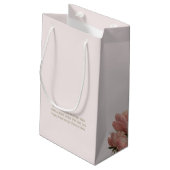 Blush Roze | Chic Roze Trouw Bruiloft Klein Cadeauzakje (Achterkant Gekanteld)