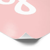 Blush roze Christelijke genade op genade Perfect Poster (Hoek)