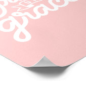 Blush roze Christelijke genade op genade Poster (Hoek)