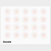 Blush Roze Circled Sakura (Cherry Blossom) Sticker (Vel)