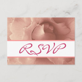 Blush Roze Collectie voor het huwelijk RSVP Kaartje