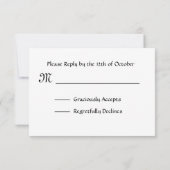 Blush Roze Collectie voor het huwelijk RSVP Kaartje (Achterkant)