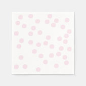Blush roze Confetti / pokadots Servetten (Voorkant)