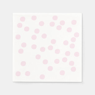 Blush roze Confetti / pokadots Servetten