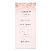 Blush roze Confetti  Talmenu Kaart (Voorkant)