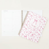 Blush roze coquette lint patroon gepersonaliseerd planner (Display)