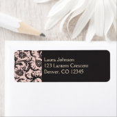 Blush roze, crème, grijs label voor retouradres (Insitu)