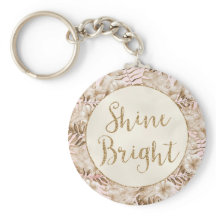 Blush Roze Crème Tropische Bladeren Bloemschijn