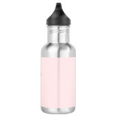 Blush roze cursieve tekst legant waterfles  (Rechts)