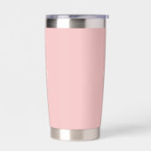 Blush roze custom monogram initialen naam geïsoleerde drinkbeker (Links)