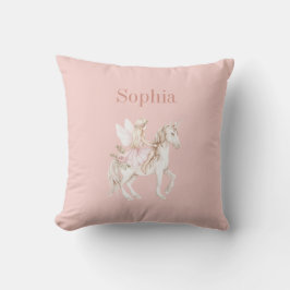 Blush Roze Cute Sprookjesvleugels Jurk Eenhoorn Kussen