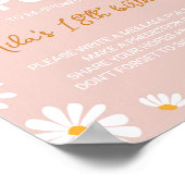 Blush Roze Daisy Verjaardag Tijd Capsule Poster (Hoek)