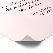 Blush Roze Datum Jar Trouw Bruiloft   Poster (Hoek)