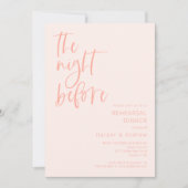 Blush Roze de nacht voor het repetitief eten Kaart (Voorkant)