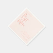 Blush Roze de nacht voor het repetitief eten Servet (Hoek)