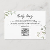 Blush roze details Bloemen bruiloft Informatiekaartje (Achterkant)