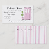 Blush Roze deur Afsprakenkaartje (Voorkant / Achterkant)