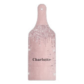 Blush roze druppelnaam snijplank (Voorkant)