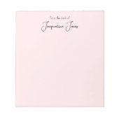 Blush roze, dunne, mooie laptop notitieblok (Voorkant)