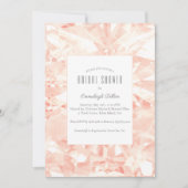 Blush Roze Edelsteen Gesneden Bruiloft Feest Kaart (Voorkant)