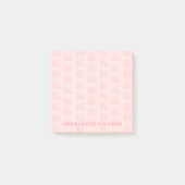 Blush Roze Eenvoudig Modern Monogram Initiaal Lett Post-it® Notes (Voorkant)
