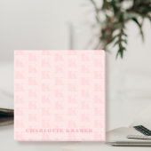 Blush Roze Eenvoudig Modern Monogram Initiaal Lett Post-it® Notes