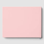 Blush Roze Eenvoudige gestileerde belettering brui Gastenboek (Achterkant)