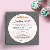 Blush Roze Elegant Script Home Bakkerij Ingrediënt Ronde Sticker