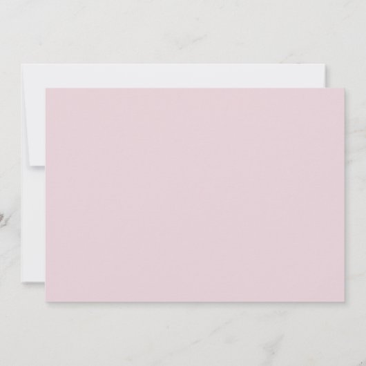 Blush roze elegante bloementuin elke leeftijd Verj Kaart (Achterkant)