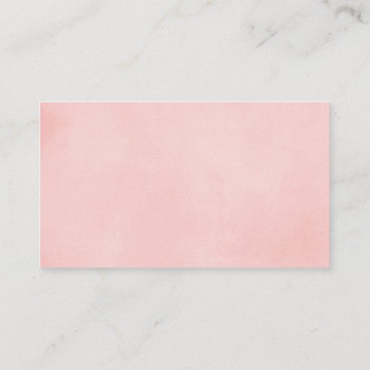 Blush roze elegante spoelkleerkaarten informatiekaartje (Achterkant)