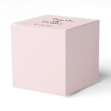 Blush Roze Elegantie Bruiloft Favor Box