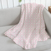 Blush roze en beige patroon Fleece Deken