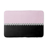Blush roze en Black Bejeweling Badmat (Voorkant)