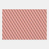 Blush Roze en Bruin Geometrisch Mozaïek Inpakpapier Vel (Voorkant 2)