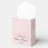 Blush roze en crème Rozen grafische Vrijgezellenfe Bedankdoosjes (Geopend)